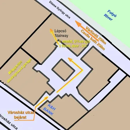 Belvarosi Terasz Apartman Lägenhet *
